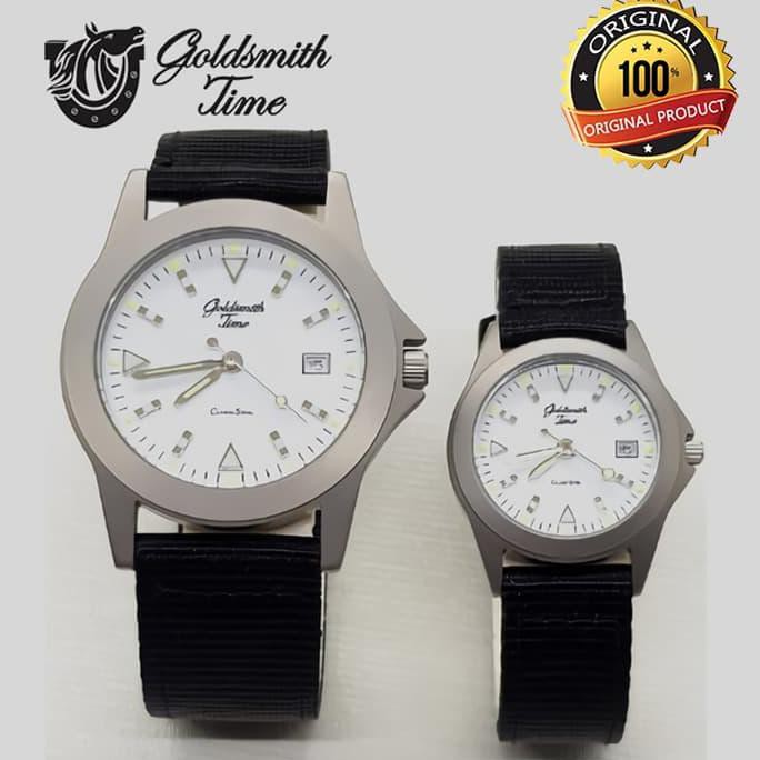 Jam Tangan Couple (Pria & Wanita) Goldsmith Time 8029/8030 Kvs Ss W Mikayla.Outlet