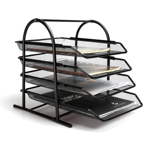

(TERLARIS) Letter Tray 4 Susun Jaring Besi