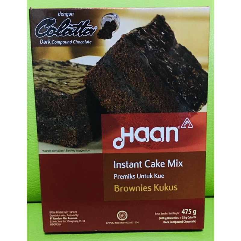 

Haan Instant Cake Mix Brownies Kukus 475 gr