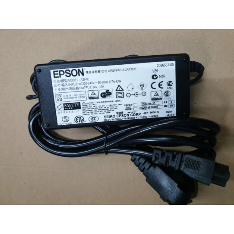 Adaptor Epson Workforce GT-D1000 GT1500 GT2500 Scanner PS 11 M2352A  Scanner Perfection V750 DS530