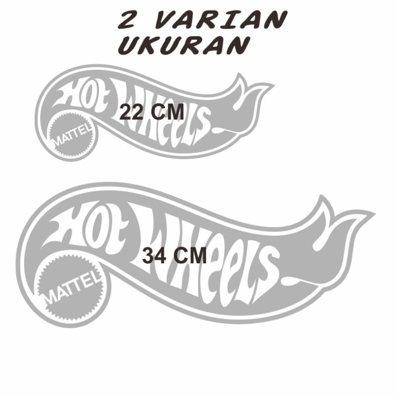 Sticker hot wheels cutting sticker 3 pcs stiker hotwhels 1 set MURAH