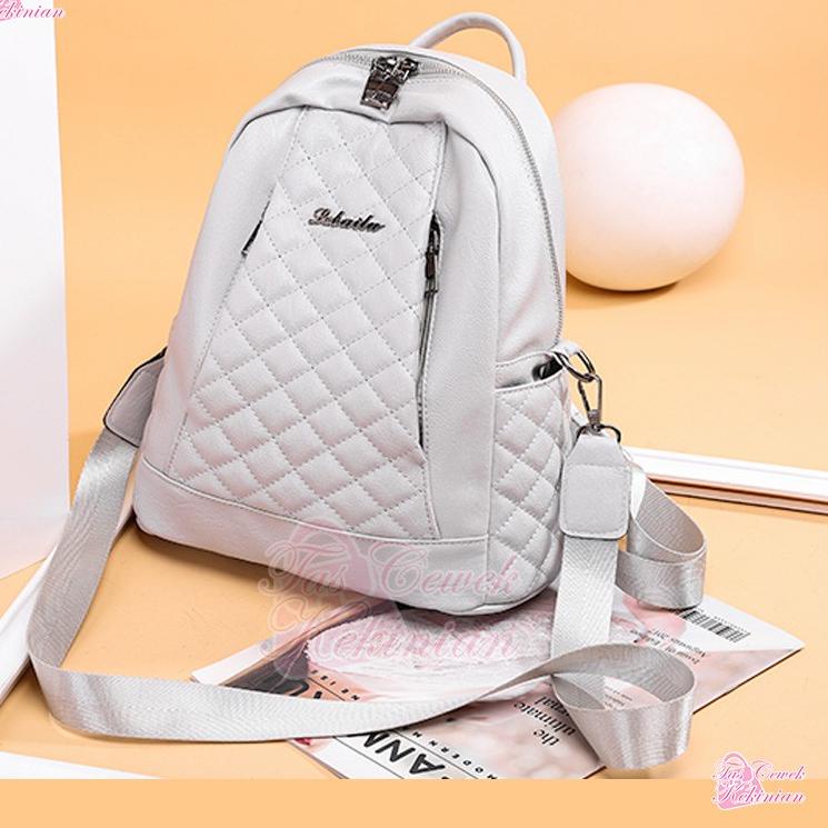 Tas Cewek Ransel Sekolah Hitam Remaja Cewek Wanita Perempuan Distro Import Korea Sma TR24 Terlengkap