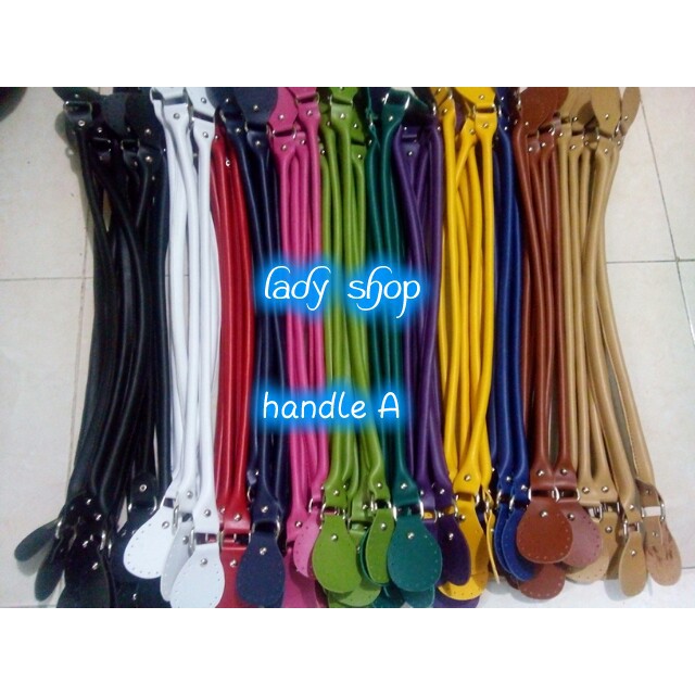 HANDLE TAS RAJUT KULIT SINTETIS (handle A)