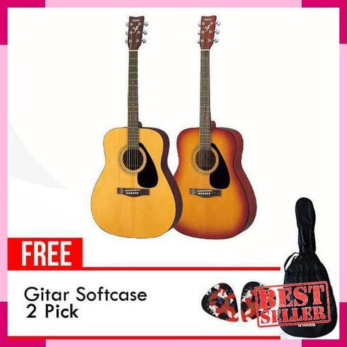 Gitar Guitar Yamaha Akustic F310 +Softcase+Pick Original