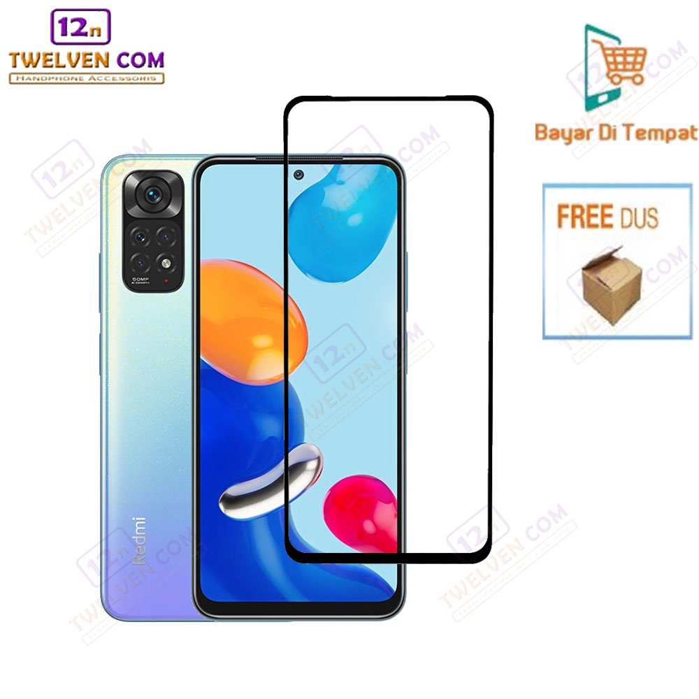 zenBlade 5D Full Cover Tempered Glass Xiaomi Redmi Note 11 - Hitam