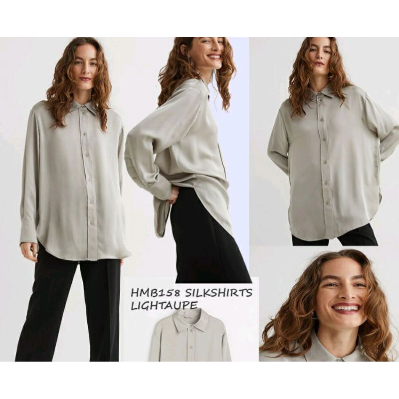 KEMEJA HMB 158 SKILAHIRTS LOGHT TAUPE