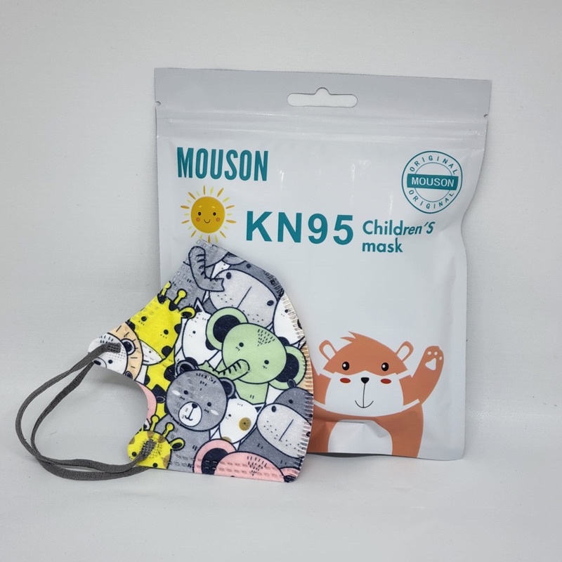 Masker Anak KID KN95 Mouson 5D 5 Ply. Masker KN 95 Anak KID Mouson 5D