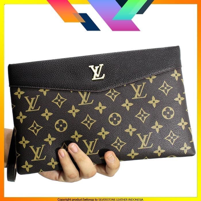 E792X Ie61 Cluctch Hand Bag Pria Motif Supreme Pouch Ss19 M Uz4 FA892 Handbag Lv-78 Midnight Cool Bl