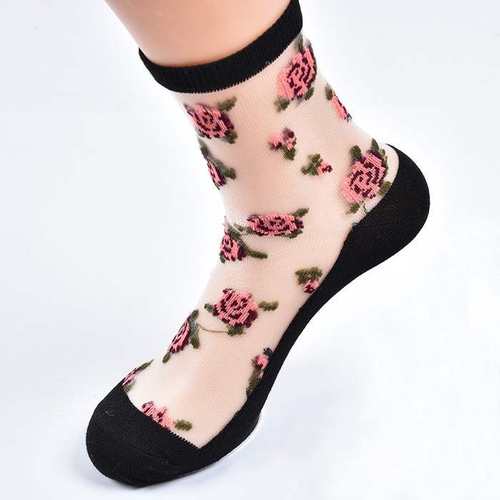 KK-32 kaos kaki summer musim panas cotton socks transparan korea japan