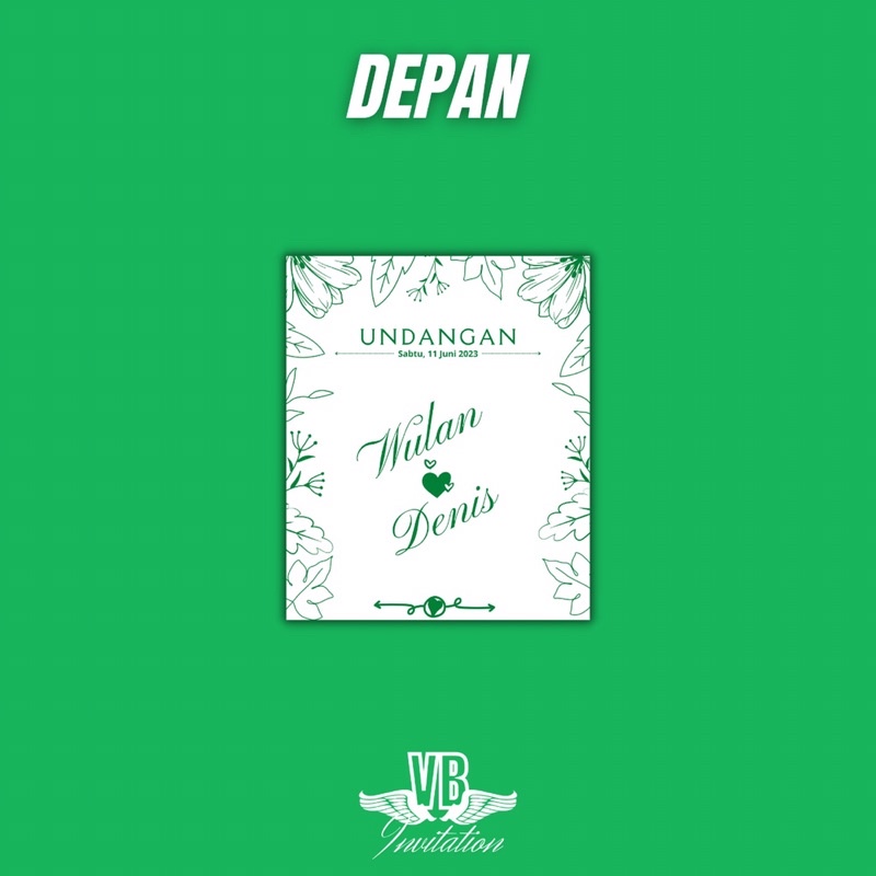 Undangan Pernikahan Lipat 2 Undangan Pesta Undangan Wedding Undangan Ultah Undangan Lucu Unik Keren Hits Kekinian 13x20