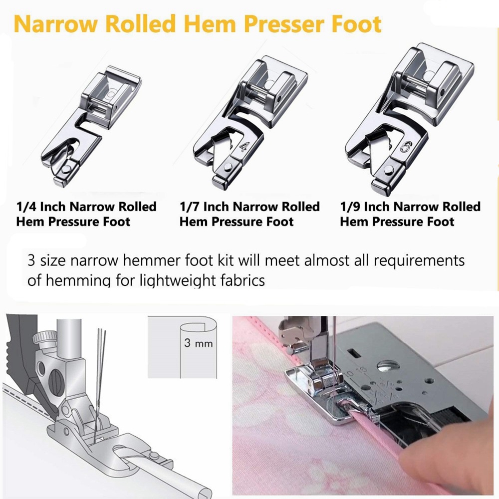 Epoch 3pcs / Set Presser Foot / Sepatu Mesin Jahit Diy-6