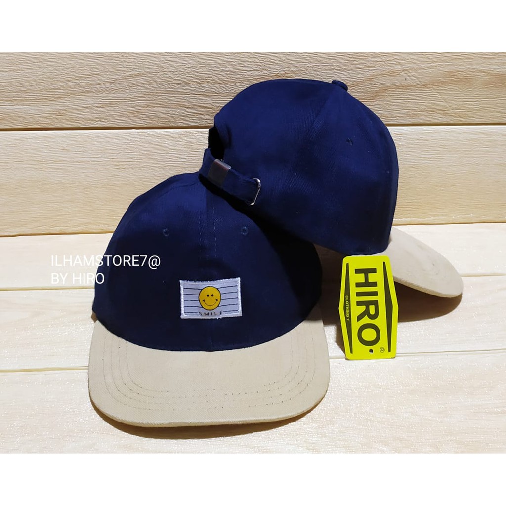 (COD)Topi Snapback Bordir SMILE Original New Model/Topi Original Keren/Topi Distro Terlaris