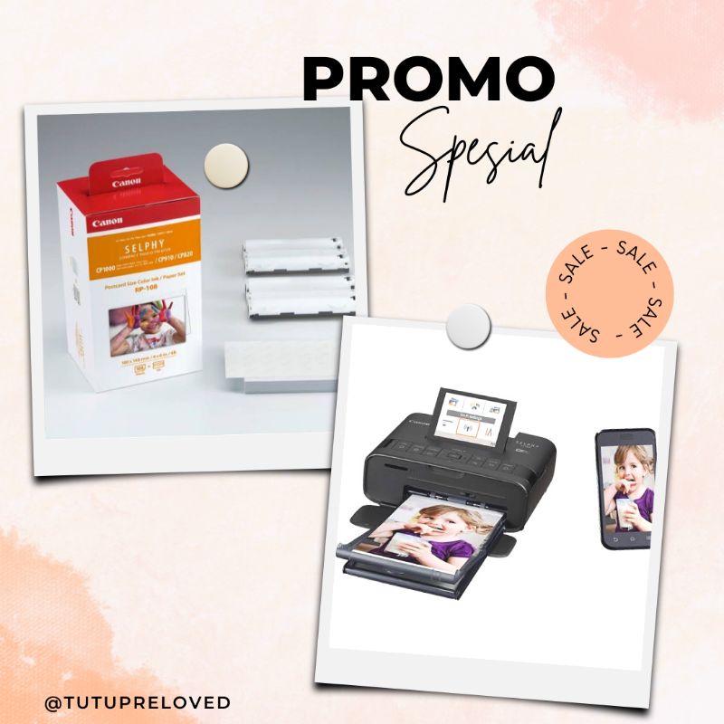 NEW  Canon Selphy Cp1300 Canon Paper RP108