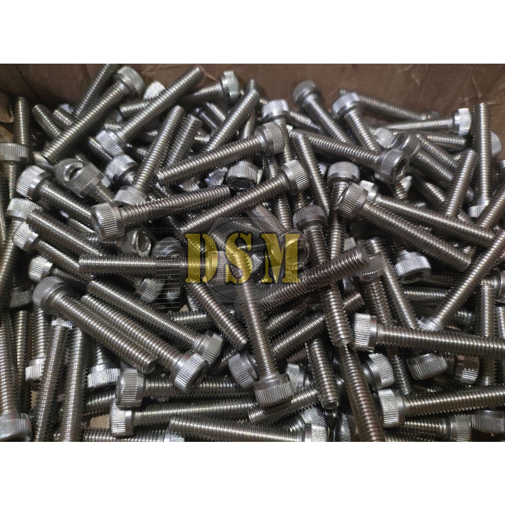 SS 304 / Baut L M3x8 / Hex Socket Stainless M3 Pitch 0,5 Kunci L 2,5