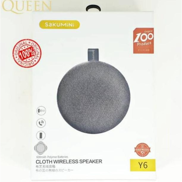 Sakumini Y6 Bluetooth Speaker By Kiip / Wireless Speaker Bluetooth Round Baseus Kiip