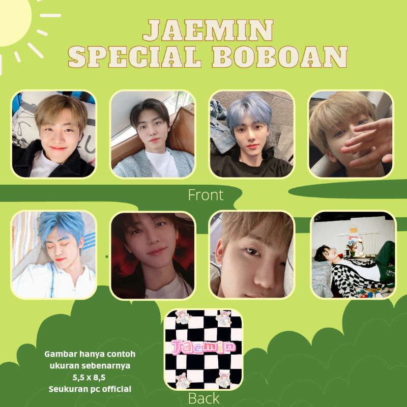 [fanmade] 1set isi 8pc special jaemin boboan /photocard