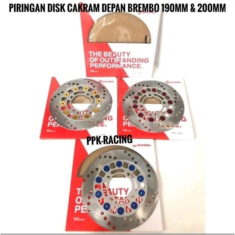 Piringan Disk Cakram Depan Brembo 190mm &amp; 200mm Beat Mio Vario Scoopy Fino Spacy