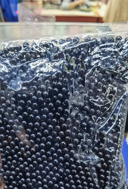MUTIARA TINDIK WARNA HITAM LEGAM UKURAN 6MM DAN 8MM PER BUNGKUS BESAR ISI 400 AN GRAM