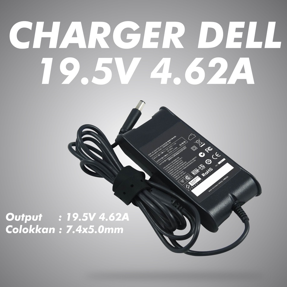 Jogja Charger Laptop Dell 19.5V 4.62A Vostro 1720, Vostro 3000, Vostro 3300, Vostro 3350, Vostro 336