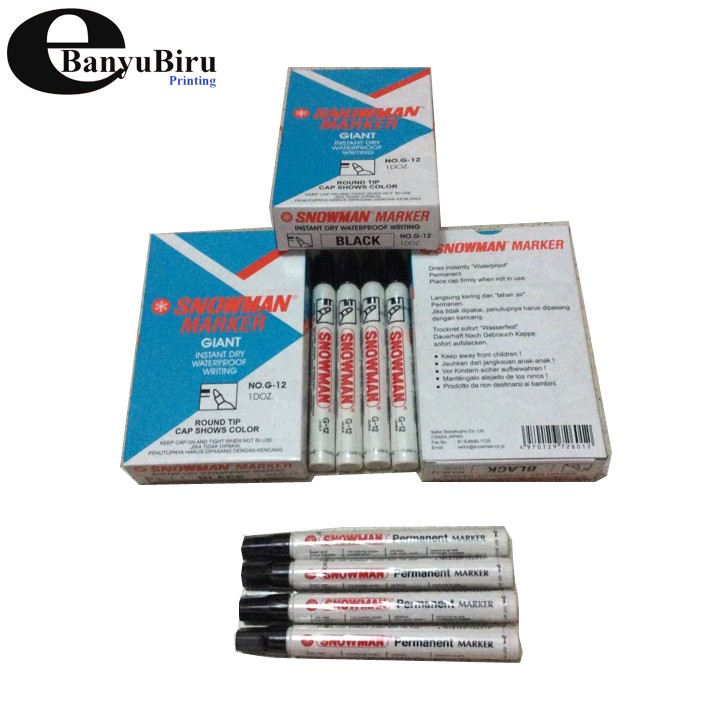 

Spidol Snowman Marker G-12 Permanent