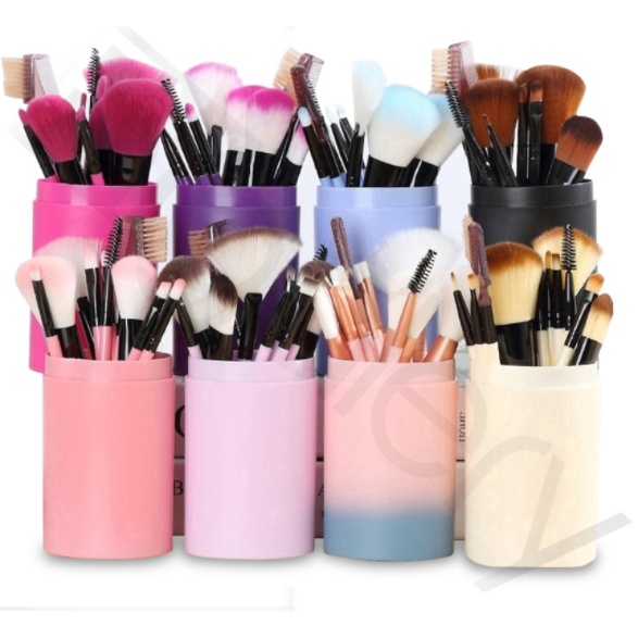 Kuas Make Up Tabung 12pcs Make Up Brush 12 Set In 1 Tube Import Murah