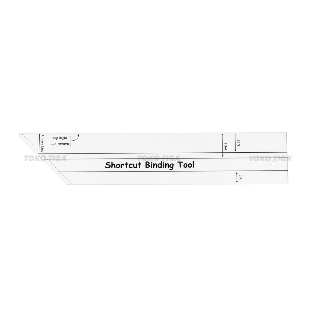 Penggaris Shortcut Binding Tool / Pembuat Bisban Pada Quilt (RL-SBT)