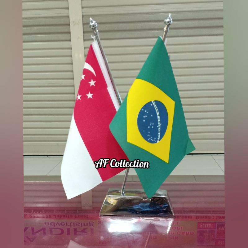 

Terbaik Bendera Negara Meja Tiang Silang Stainless