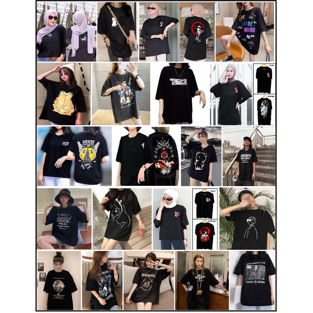 BAJU KAOS OVERSIZE WANITA FS-LV DONITA