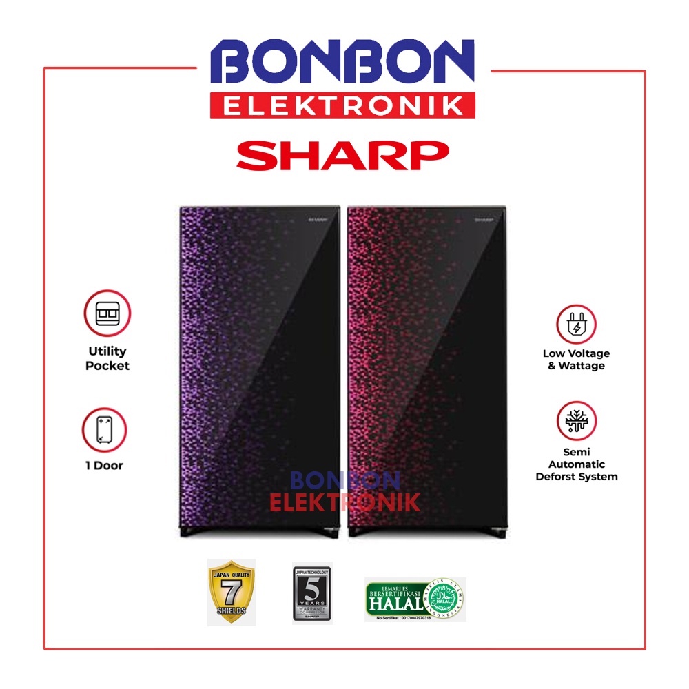 Sharp Kulkas 1 Pintu SJ-X165MG-GB/GR SJX 165 MGGB MGGR