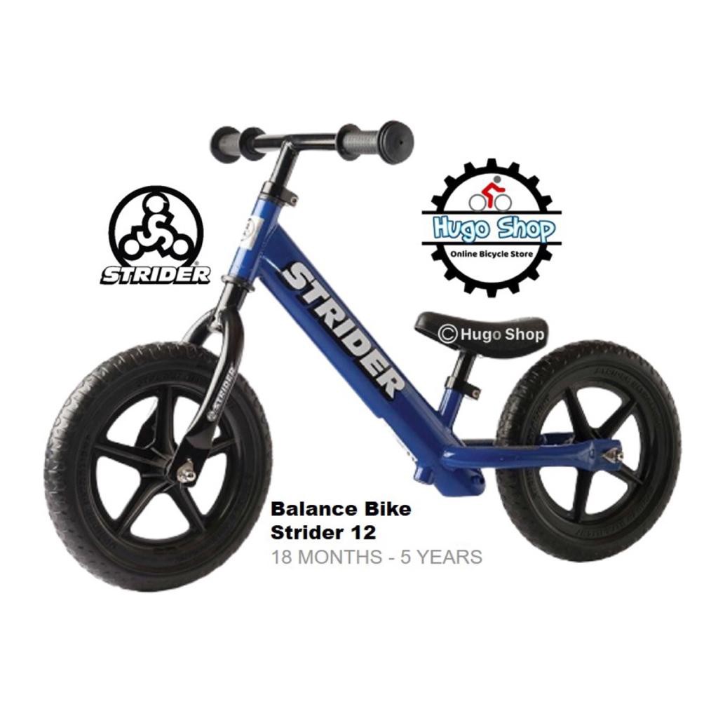 Push Bike - Balance Bike Strider 12 Classic Biru
