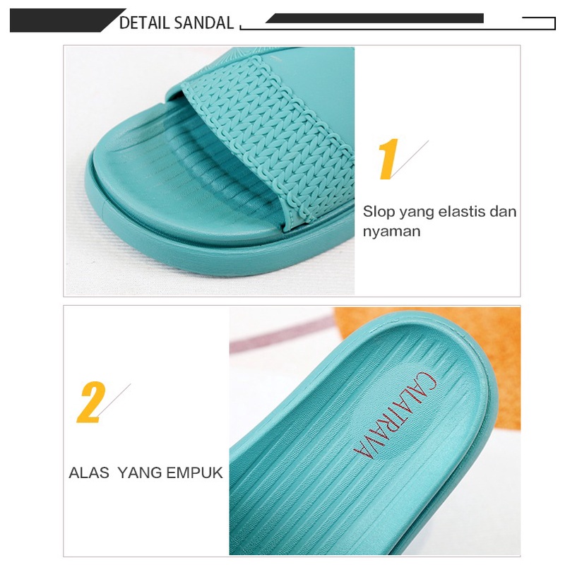 Sandal Jelly Wanita Calatrava / Sendal Selop Karet Wanita l 2001-CA1