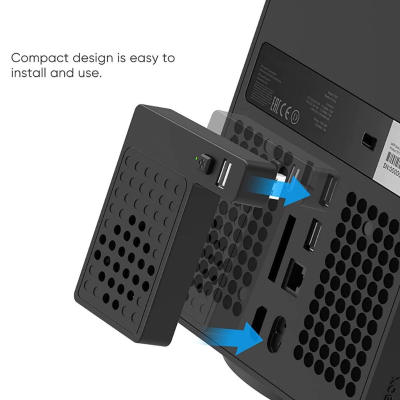 Btsg Console USB Cooling Fan Cooler Untuk -Xbox Seri X, Dilengkapi Dengan Port USB 2.0 &amp; Saklar On/Off