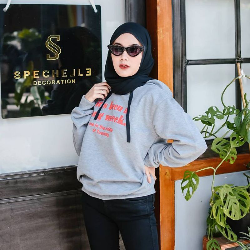 Sweater Hoodie LONG WEEK/hoodie couple/gudang fashion