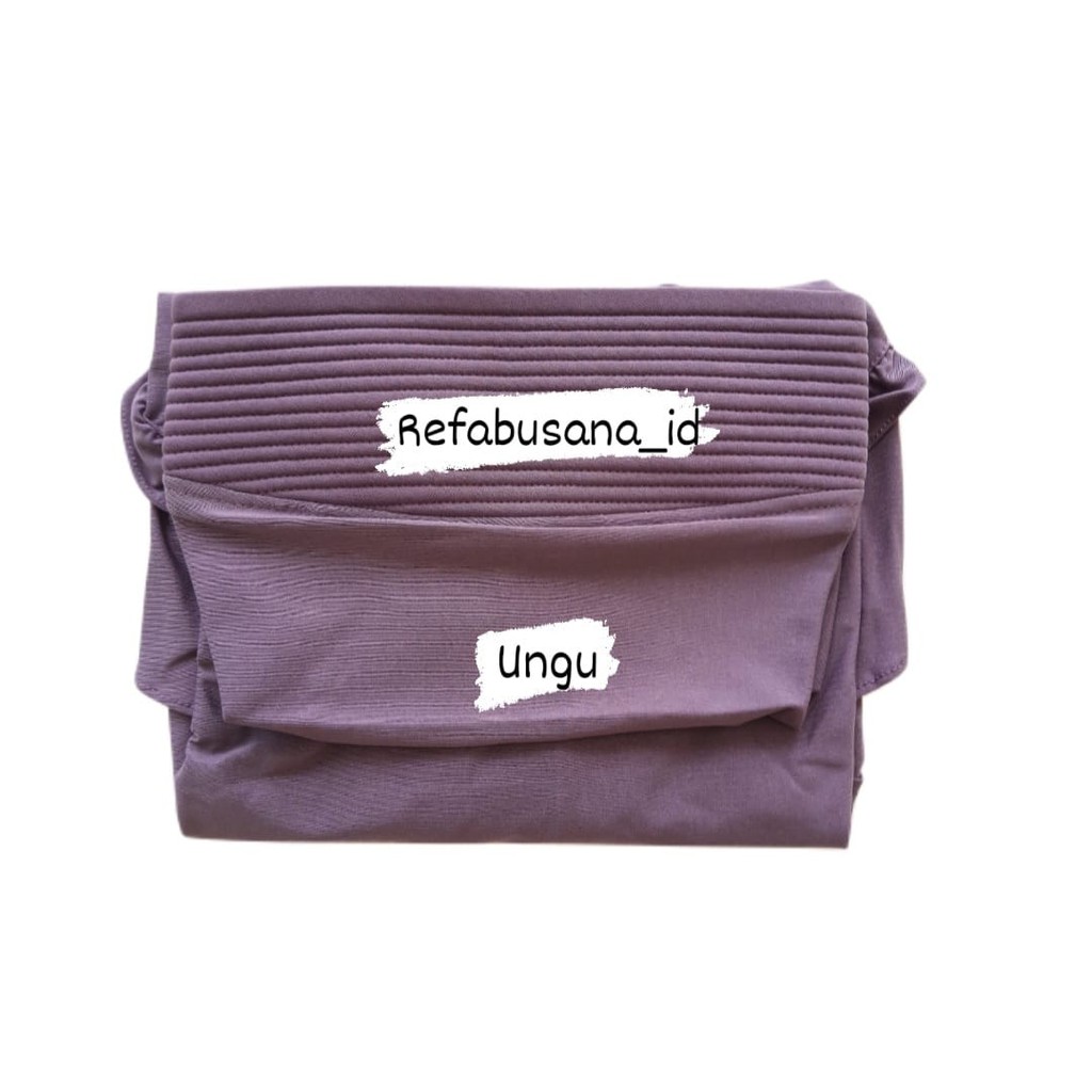 Jilbab Instan Kerudung Instan Jilbab Bergo Jersey Premium Sarah-Ungu