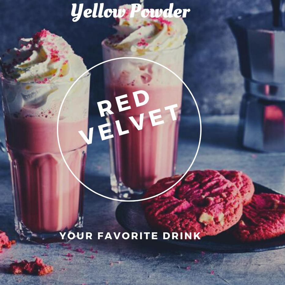 

★ JZ7E Red Velvet Powder 1 Kg / Bubuk Red Velvet 1 Kg / Redvelvet 1000 gram / Bubuk Minuman Red Velv