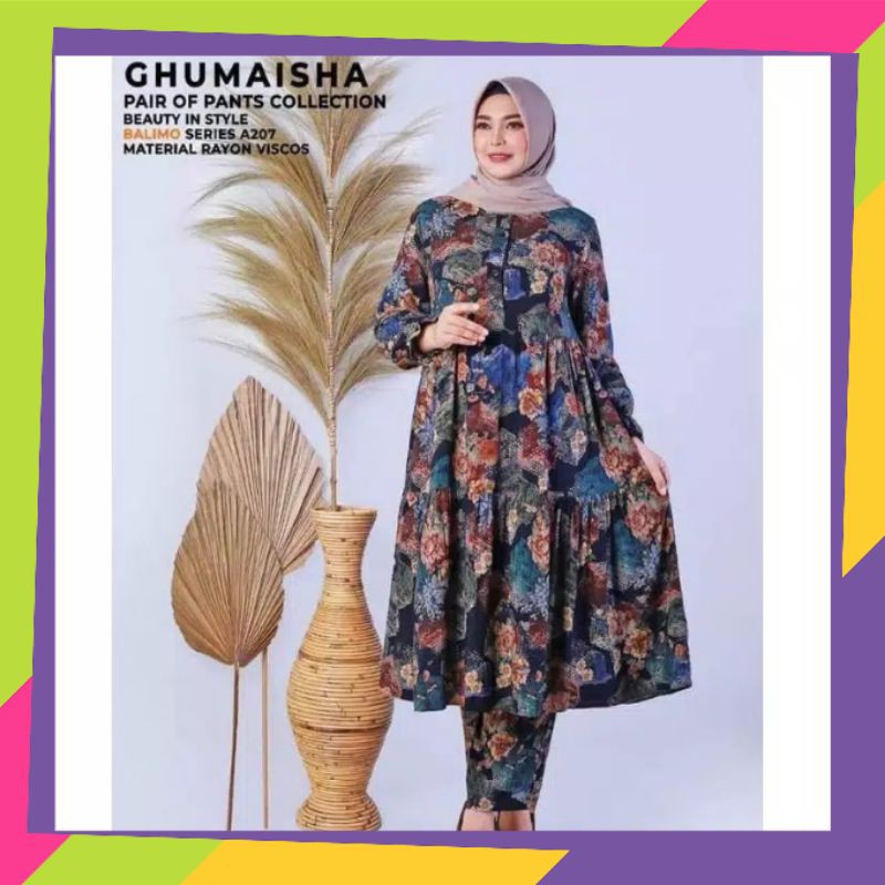 Baju muslim terbaru RAYON FULL SET-baju gamis