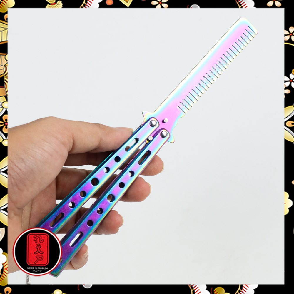 Sisir Besi Butterfly Balisong Multi-Color