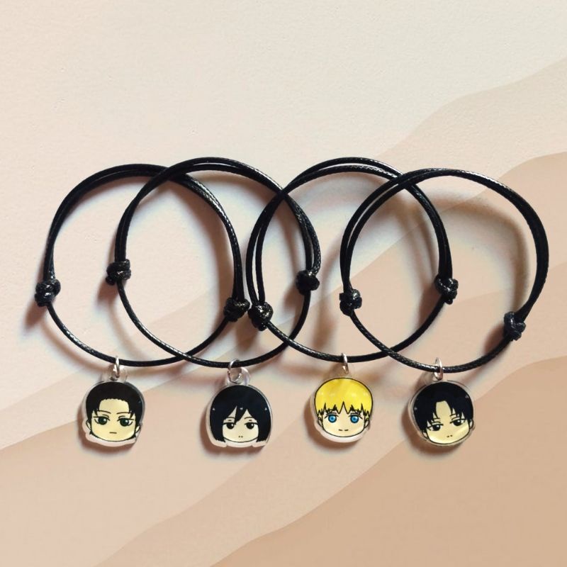 Gelang AOT/Attack On Titan. (Attack on Titan Bracelet) (Anime Fanmerch)