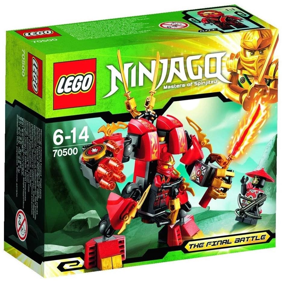 LEGO Ninjago - 70500 Kai's Fire Mech Set Final Battle Building Kid Toy Ninja Lord Garmadon Kai Robot