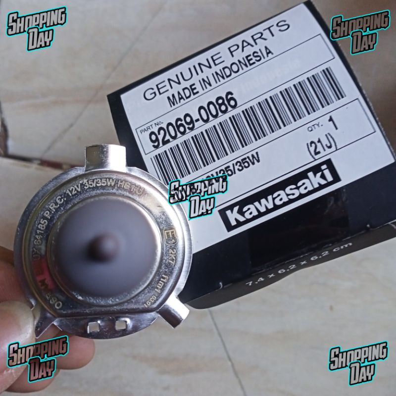 Lampu bohlam depan klx 150 bohlam halogen kaki 3 ORIGINAL KAWASAKI