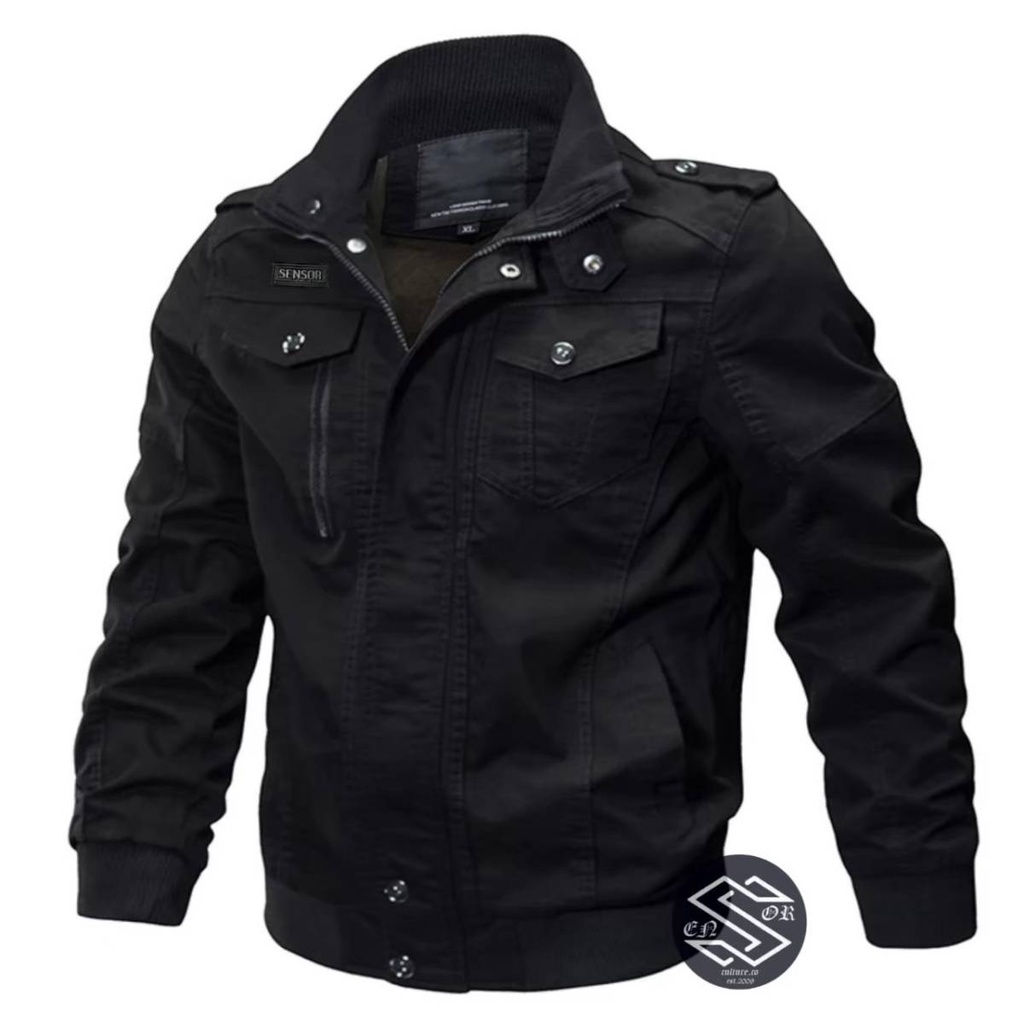 Jaket Pria Cowok Sensor Bomber Model Militer Original Terbaru Bomber Jacket / jaket executive pria /