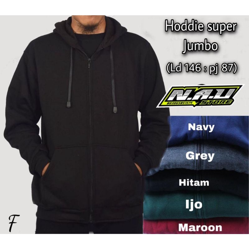 Jaket Hoddie Super Jumbo Cowok