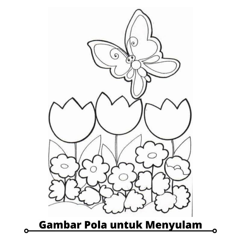 [Tambahan] Gambar Pola  untuk Menyulam -Flowers Edition-