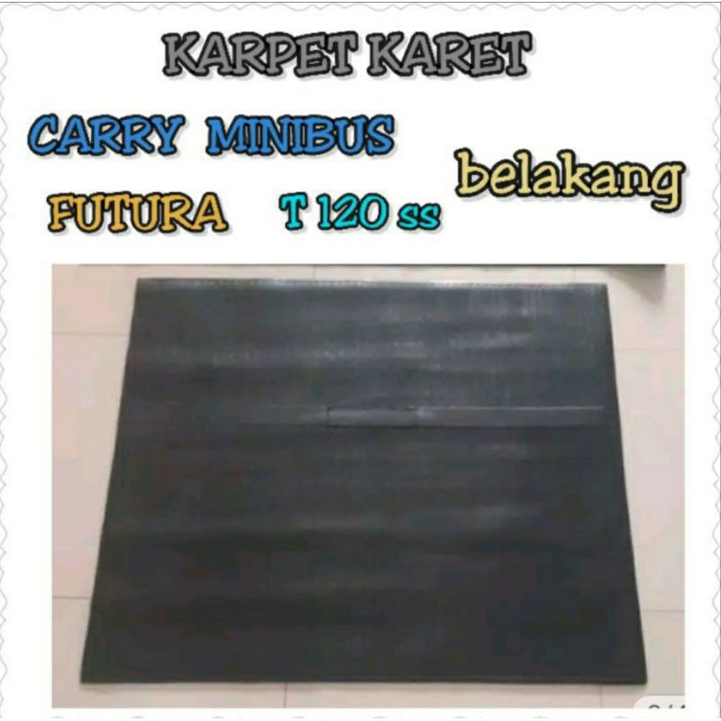 karpet karet mobil carry minibus  futura t 120 ss belakang