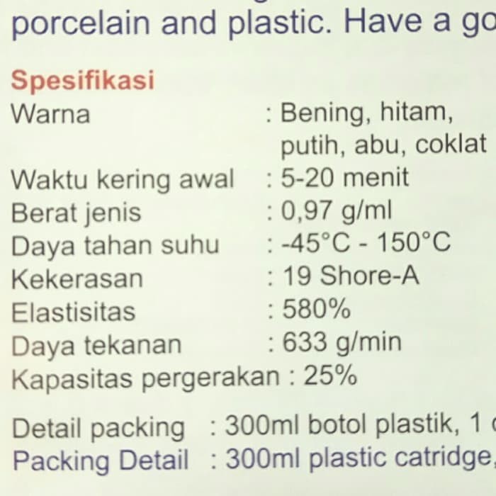 

Lem Silicone Sealant Dextone Multi Purpose CLEAR - Clear