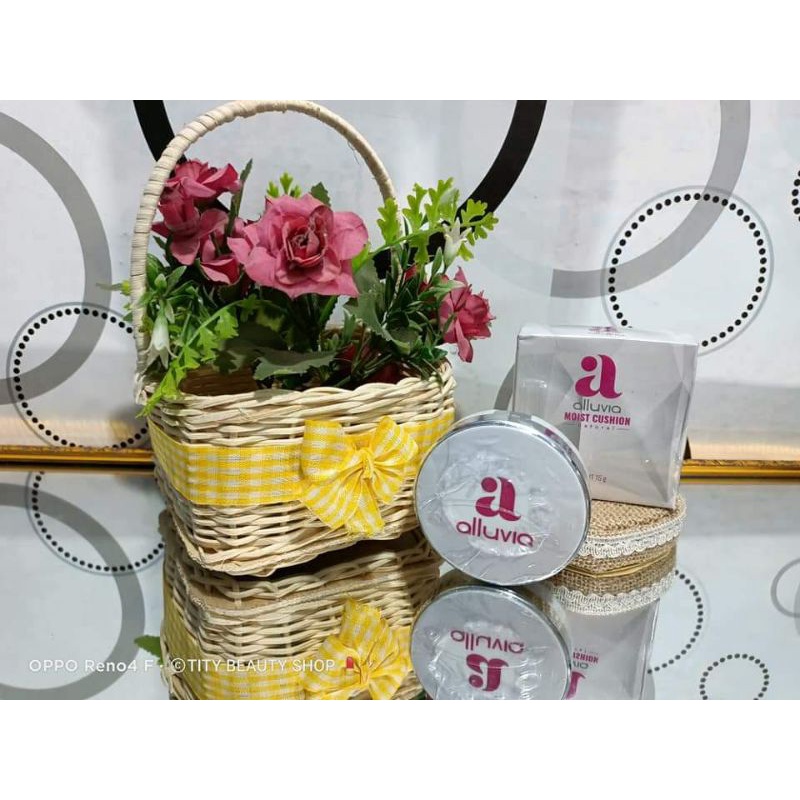 (BISA COD) Alluvia Moist Cushion Natural/Bedak/Foundation/concealer