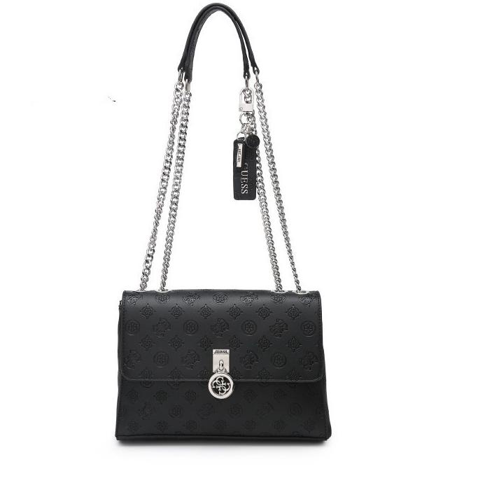 COCO_BAGS - TAS GUESSS GS NINNETTE TAS SELEMPANG SLING BAG SHOULDER BAG CONVERTIBLE TALI RANTAI SILV