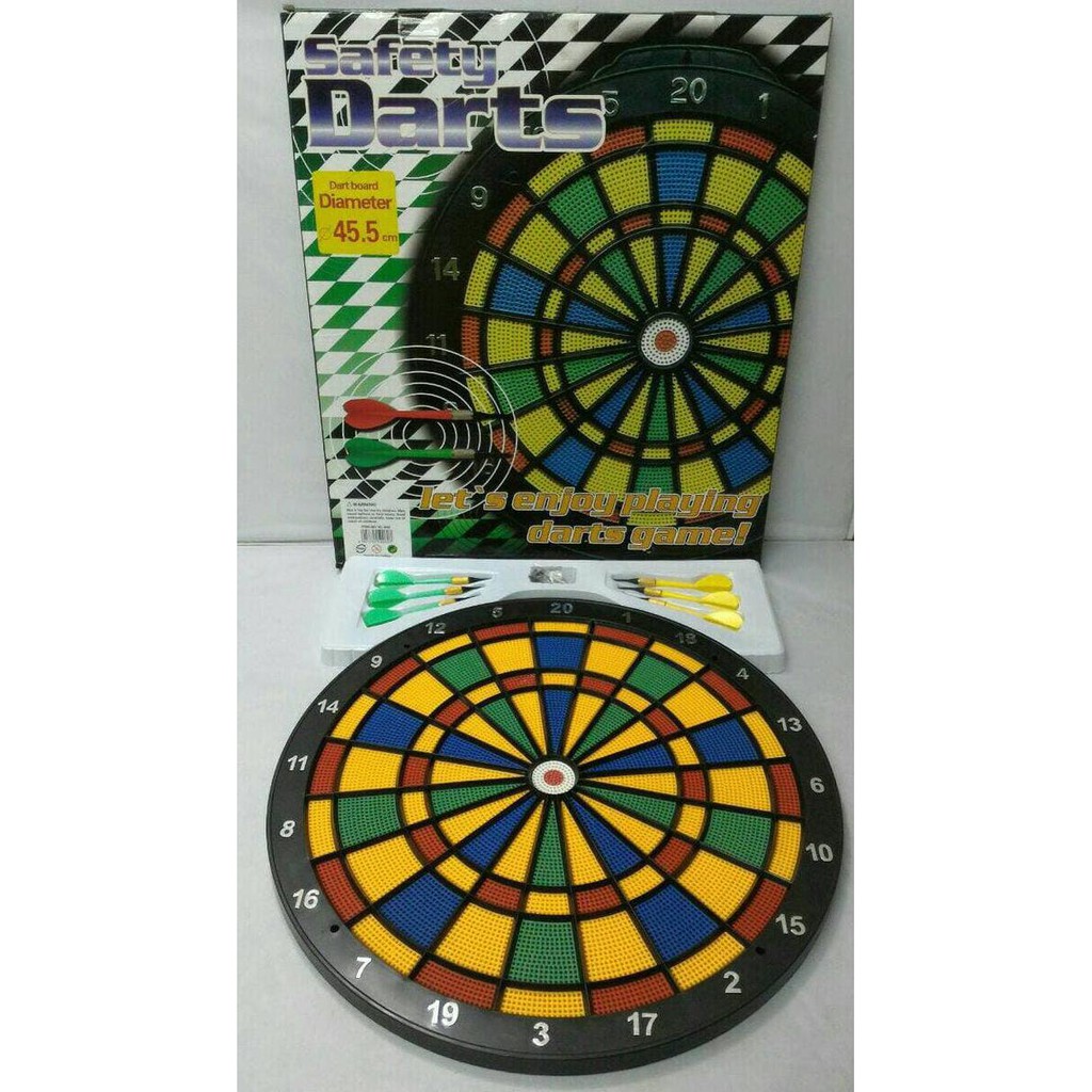 PALING MURAH  SAFETY DARTS BOARD 45CM