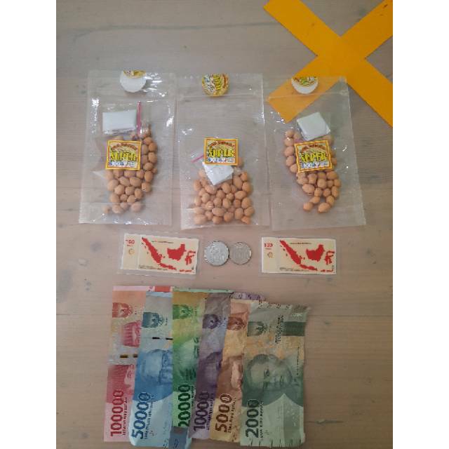 BARU Snack Berhadiah Duit Uang SUPER Kacang Atom Bumbu