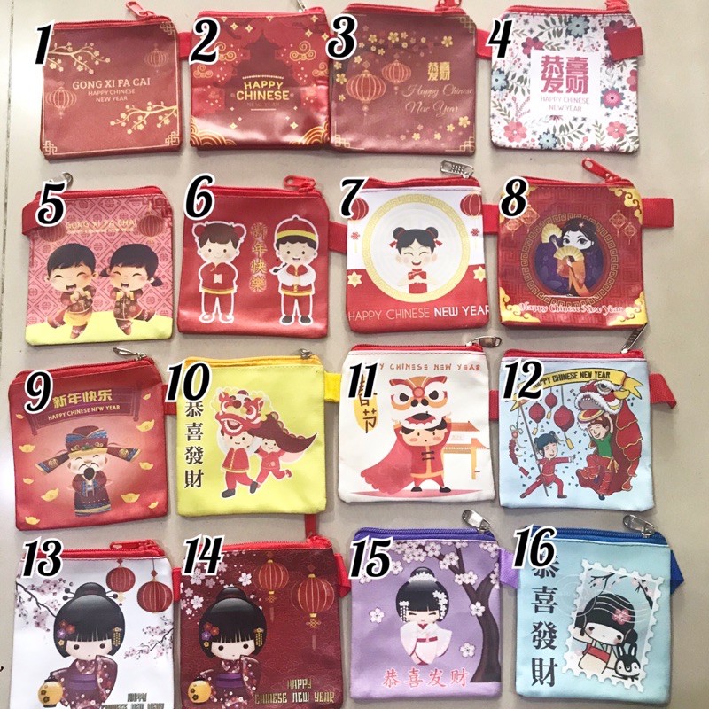 Dompet Angpao Imlek Pilih Motif Tahun 2021 Tsum Tsum Shio Kerbau Mickey Minnie Mouse Lucu Ox Chinese